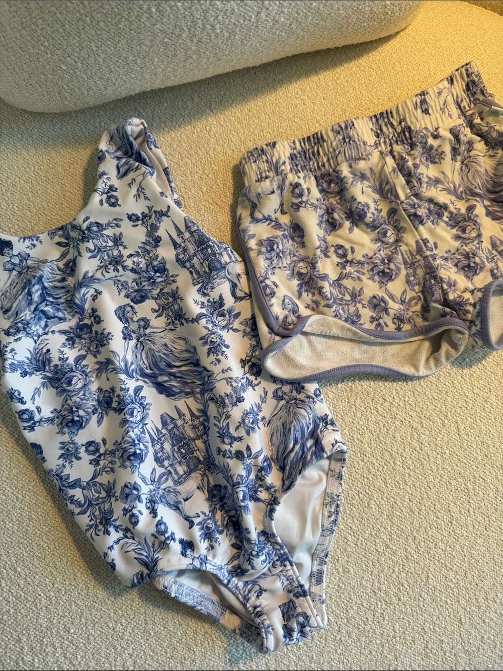 Posh Peanut girls Leotard & Gym Shorts Set 3T-4T